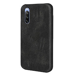 Coque en TPU + PU anti-rayures noir pour votre Sony Xperia 10 III Lite/Xperia 10 III 5G