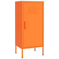 vidaXL Armoire de rangement Orange 42,5x35x101,5 cm Acier