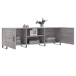 Avis vidaXL Meuble TV sonoma gris 150x30x50 cm bois d'ingénierie