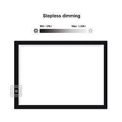 Acheter Wewoo Tablette graphique 8W 5V LED USB Trois niveaux de luminosité Acrylique échelle A3 Dimmable Cartes copie Anime Sketch Drawing Sketchpad avec câble USB