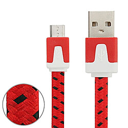 Wewoo Câble rouge micro USB vers USB / de chargement, Longueur: 2m