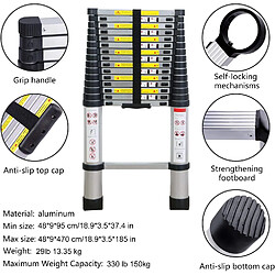 Échelle Télescopique 4.7M Aluminium