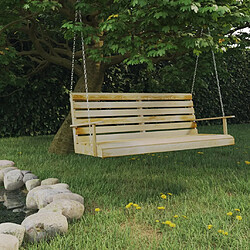 vidaXL Balancelle Bois de pin imprégné 155x65x60 cm