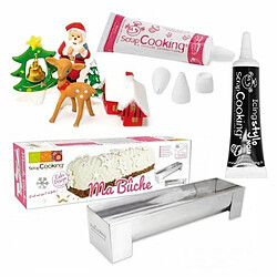 Scrapcooking Kit bûche de Noël enchantée + Stylo de glaçage noir