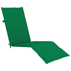 Acheter Helloshop26 Transat chaise longue bain de soleil lit de jardin terrasse meuble d'extérieur avec repose-pied et coussin acacia solide 02_0012582