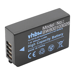 vhbw Batterie pour caméra compatible avec Nikon Coolpix P950, P1000 remplace EN-EL20, EN-EL20a ( 850mAh, 7.4V, Li-Ion)