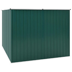 Avis Helloshop26 Abri de jardin cabane cabanon maison de stockage remise extérieur hangar outils robuste 195 x 198 x 159 cm acier galvanisé vert 02_0022371