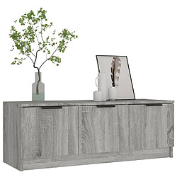 Acheter vidaXL Meuble TV Sonoma gris 102x35x36,5 cm Bois d'ingénierie