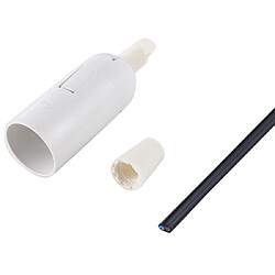 Acheter Wewoo Support de base de douille de lampe E14 avec câble de fil électriquelongueur de câble 28 cm blanc