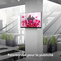 ONKRON Support Mural TV Fixe pour 35 - 65 Pouces TV & Ecran, Fixation Murale TV Fixe Poids jusqu'à 68 kg - Support Mural TV Extra Plat VESA 75x75 - VESA 400x400/Accroche Television Mural FM5-B Noir pas cher