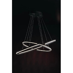 Acheter Fan Europe Suspension LED intégré Clarke 1 ampoule Aluminium,diffuseur en silicone Noir