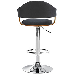 Acheter Non Tabouret de bar Nilse tissu chromé