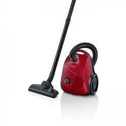 Aspirateur Robot BOSCH GL20S - traîneau avec sac 3,5L - 600 W - 80 dB - 8m - Variateur de puissance - Rouge