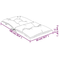 vidaXL Coussins de chaise à dossier bas lot de 4 modèle de feuille pas cher