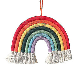 Universal Style nordique, tapisserie arc-en-ciel tissée - Boho Tassel Mur suspendu ornements