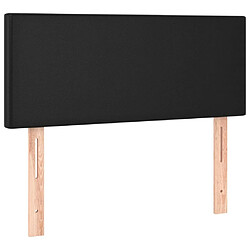 Acheter Maison Chic Tête de lit scandinave à LED,meuble de chambre Noir 90x5x78/88 cm Similicuir -MN32877