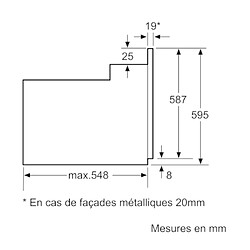 Acheter Four intégrable 66l 60cm a ecoclean noir - hbf133ba0 - BOSCH