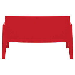 Acheter Alterego Banc de jardin 'PLEMO XL' rouge en matière plastique