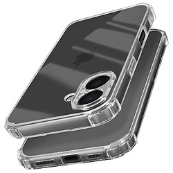 Avizar Coque pour iPhone 16 Plus Antichoc Flexible Coins renforcés Transparent