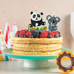 Graines Creatives Bougies d'anniversaire koala et panda à faire soi-même