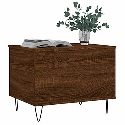 Acheter Maison Chic Tabls basse,Table Console pour salon Chêne marron 60x44,5x45 cm Bois d'ingénierie -MN25202