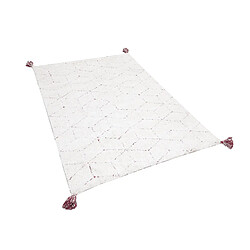 Beliani Tapis blanc 140 x 200 cm SAKARYA