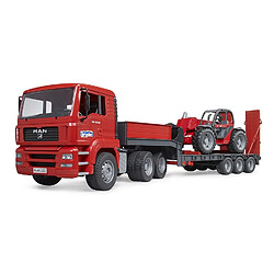 Bruder Camion surbaissé MAN TGA avec chargeur télescopique Manitou