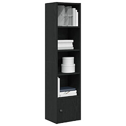 vidaXL Bibliothèque chêne noir 31x24x127 cm bois d'ingénierie