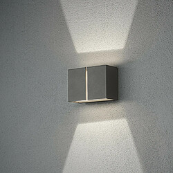 Lumière Applique Murale Extérieure Moderne Up Down Gris Foncé 4x 3W LED, IP54