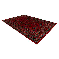 Avis RUGSX Tapis en laine KASHQAI 4302 300 Fleurs, cadre bordeaux 120x170 cm