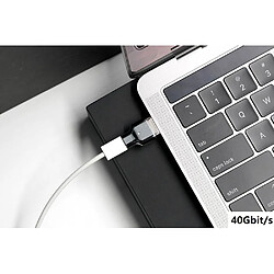 Universal Adaptateur magnétique pour 100 W de charge/40 Gbit/s de transfert de données compatible USB C 3.1 Gen 1 et 2 Apple Notebook | Adaptateur téléphonique