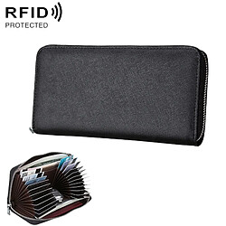 Porte-Carte Protection Magnétique Rfid Antimagnétique Cuir Passeport Clé Noir YONIS