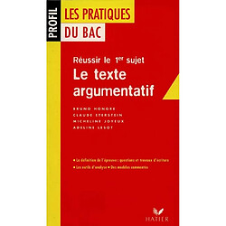 Le texte argumentatif - Occasion