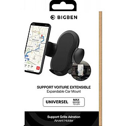 Avis Support Voiture Ajustable sur Ventilation Noir - 100% Plastique recyclé Bigben