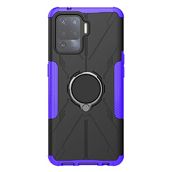 Coque en TPU anti-chocs avec béquille pour votre Oppo A94/F19 Pro/Reno5 F - violet