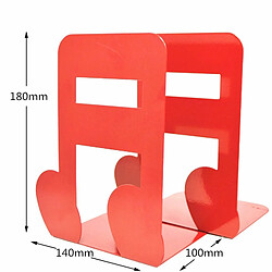 Avis Wewoo 2 PCS Book Bezel support de livre en métal de de signet rouge seize points