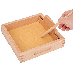 Totalcadeau Jeu d'apprentissage Bac à sable jeu Montessori apprendre écriture