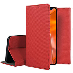 Htdmobiles Housse pour Samsung Galaxy S23 5G - etui coque pochette portefeuille + film ecran - ROUGE MAGNET