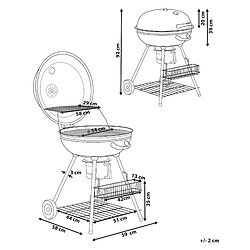 Avis Beliani Barbecue au charbon de bois noir MARAPI