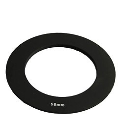 Wewoo Noir Anneau de pas de filtre carré 58mm