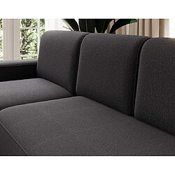 Bestmobilier Sam - canapé d'angle gauche 4 places convertible avec coffre en tissu pas cher