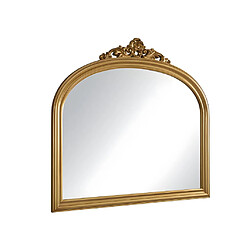 Vente-Unique Miroir en bois de paulownia - L. 107 x H. 90 cm - Doré - EYOB