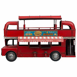 Avis Figurine Décorative Alexandra House Living Rouge Fer ABS Le Bus 14 x 18 x 28 cm