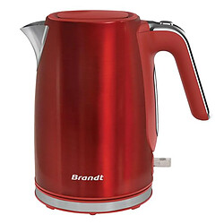 Bouilloire sans fil 1.7l 2200w rouge/inox - BO1703R - BRANDT