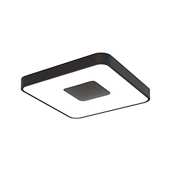 Inspired Plafonnier Carré 80W LED Avec Télécommande 2700K-5000K, 3900lm, Noir, 3 ans de Garantie