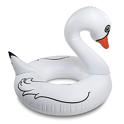 Wewoo Bouée blanc Anneau flottant gonflable de piscine de sécurité de natation en forme de cygne, taille gonflée: 120cm