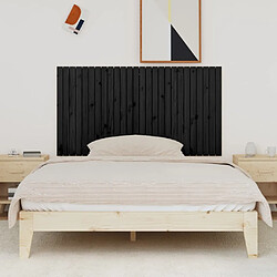 Avis Maison Chic Tête de lit scandinave pour lit adulte,Meuble de chambre murale Noir 166x3x90 cm Bois massif de pin -MN37382