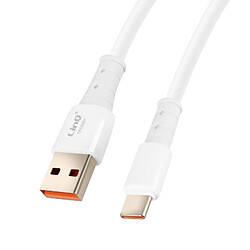 LinQ Câble USB vers USB C Fast Charge 5A Synchronisation Longueur 1.2m Blanc