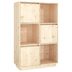 vidaXL Buffet haut 74x35x117 cm Bois massif de pin