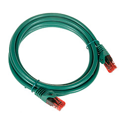 Câble patchcord UTP cat6 prise 3m vert Maclean MCTV-303 G